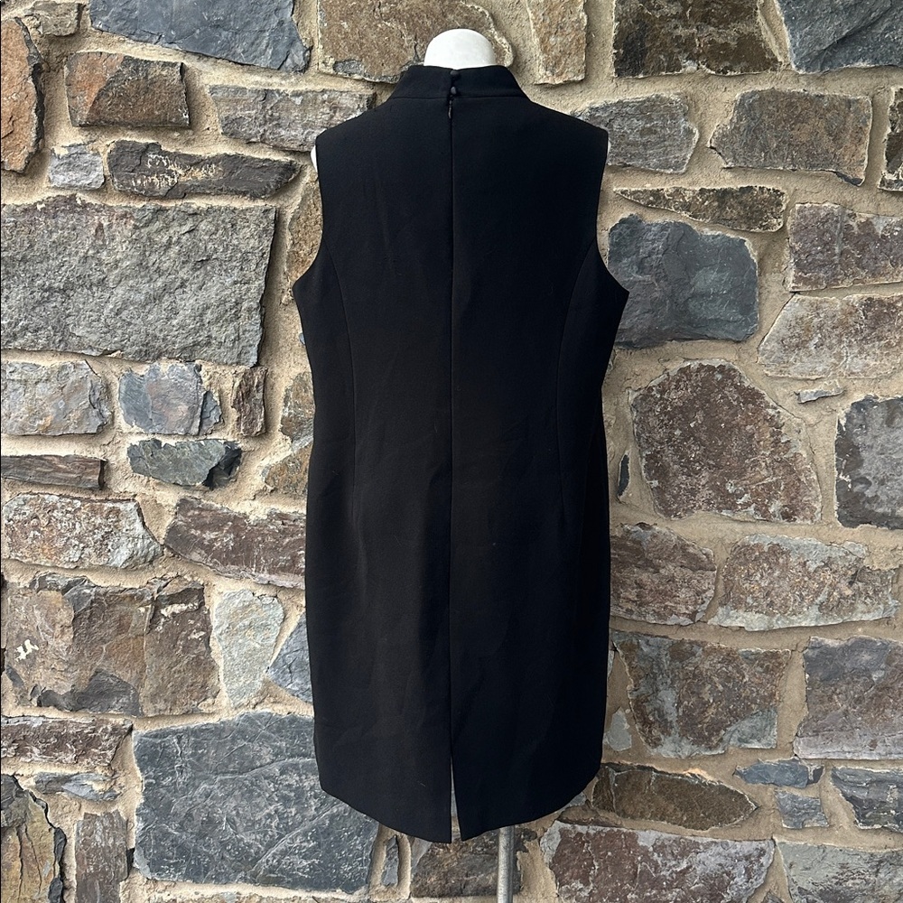 Rickie Freeman for Teri Jon Sleeveless Mock Neck Jeweled Dress in Black size 20W - Picture 6 of 7
